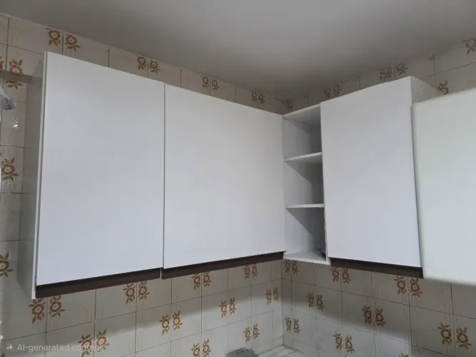 Conjunto Armários de Cozinha Madesa Reims 6 Módulos Branco
