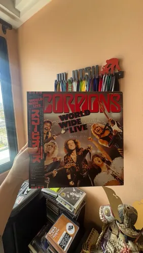 scorpions ?world wide live? importado Japão ? completo obi + encartes