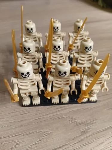 Soldados caveiras blocos de montar