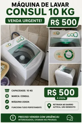 Máquina de lavar 450 10KG