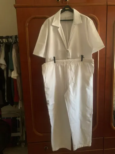 Conjunto jaleco e calça para enfermagem tamanho G