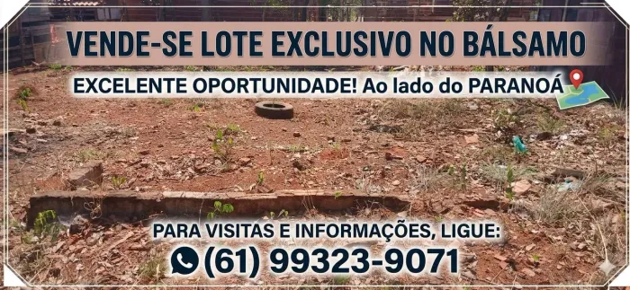 Vende-se um lote na capuheira do balsono a 300 metros do asfalto 20 por 20