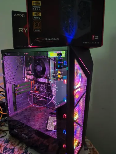 CPU Gamer Ryzen 5 5600G NVME 256 8gb Fonte 700w
