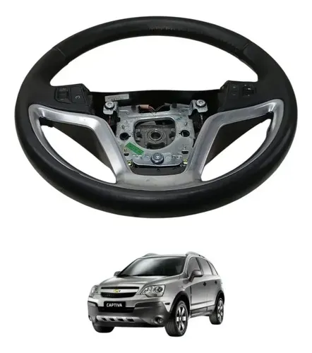 Volante Direcao Chevrolet Captiva 2.4 Sport 2010 2013 Preto