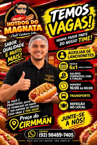 Atendente do Sexo Masculino.