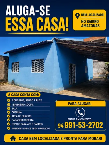 Alugo casa bairro Amazonas
