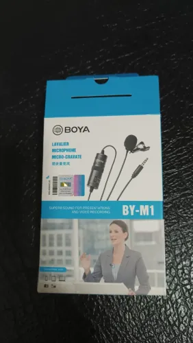 Microfone Lapela Boya - 6 metros