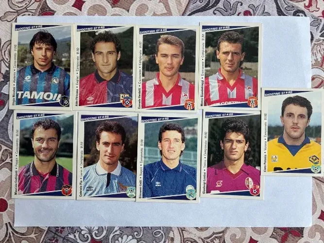 Cards Do Campeonato Italiano 91/92 - Shooting Stars