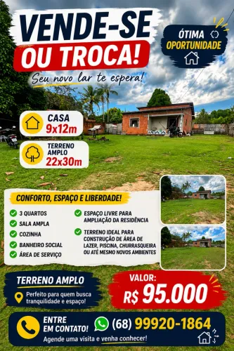 Vende-se ou Troca-se casa