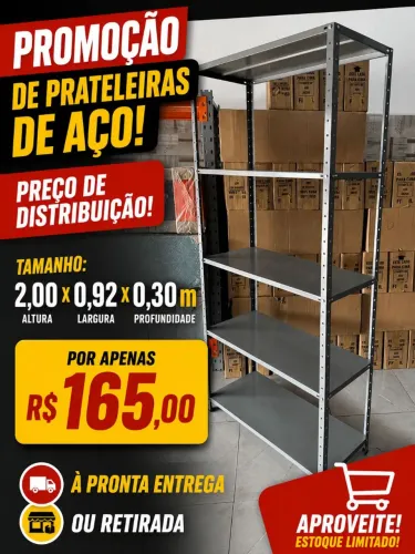 Distribuidor de prateleiras de aço 