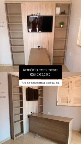 Armário com mesa