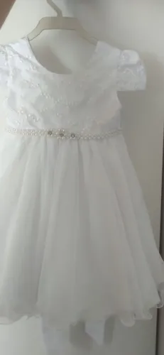 Vestido de batismo infantil 2 e 3 anos