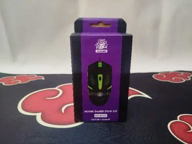 Mouse Gamer 5+ MG-03G Game Start 2.0 USB Preto/Verde Novo