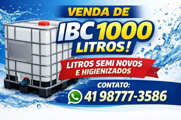 IBC GRADEADO 1000L SEMI NOVOS EXCELENTE HIGIENIZADOS