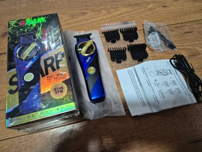 Maquina De Acabamento Ng 9213 Azul Motor Maglev Wmark Profissional