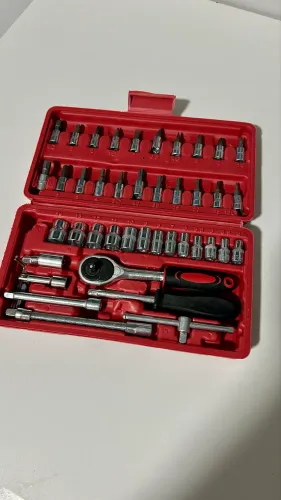 Jogo de Ferramentas Completo 46 Peças - Maleta com Catraca (Novo)