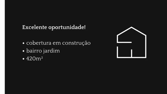 COBERTURA para VENDA com 420m² no bairro Jardim com 4 quartos e 4 vagas. Santo André, SP
