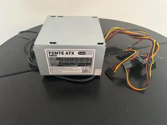 Fonte ATX 200W para PC + Cabo de Força Incluso