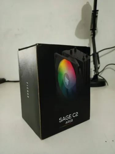 Cooler P/ Processador Pichau Sage C2 - ARGB - 92mm - Produto Novo