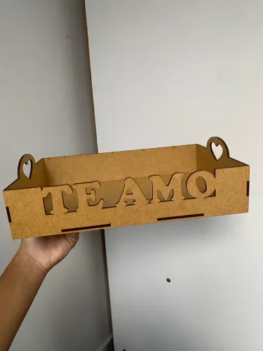 Bandeja em MDF te amo 30x20cm - nova