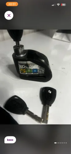 Kit trava moto e protetor