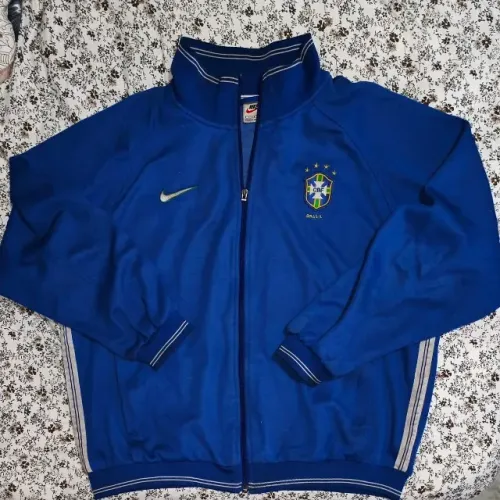 jaqueta original 1998 cbf seleção brasileira azul tamanho g 1999