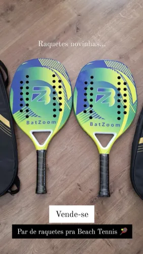 Par de raquetes beach tennis (novas)