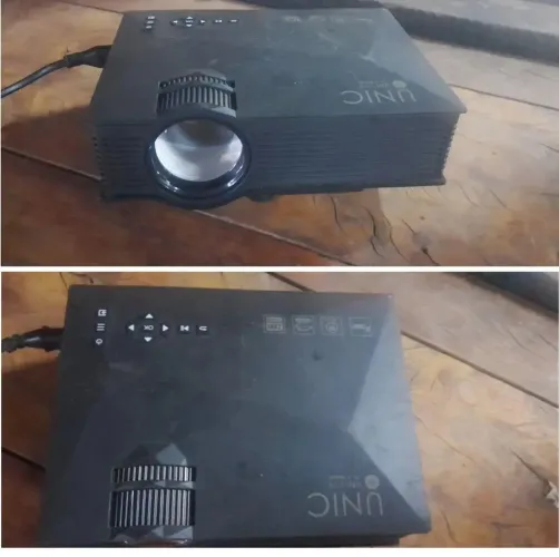 Projector via wiffi espelhamento tela