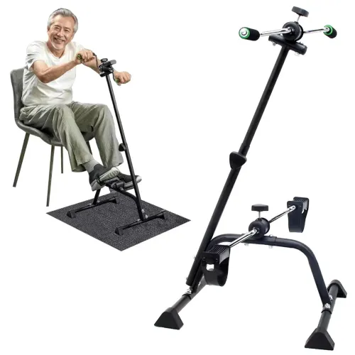 Mini Bicicleta Ergométrica Para Treino de Pernas e Braços fisioterapia em casa