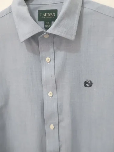 Camisa social Ralph Lauren Masculina - Tamanho 18 - Azul claro - Ótimo estado