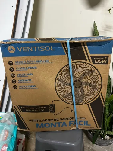 Ventilador Ventisol 50cm Monta Fácil 135W (Novo na Caixa)