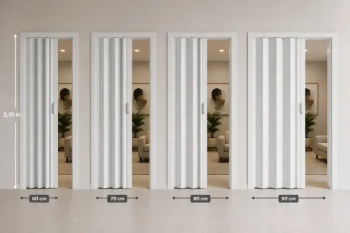 PORTA SANFONADA DE PVC