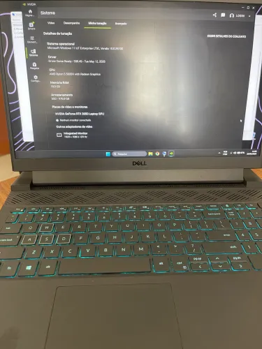 Dell G15 5515 Gamer | RTX 3050 | PERFEITO ESTADO