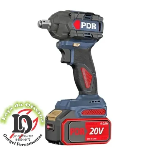 Chave de Impacto c/2 baterias motor Brushless s/escovas1/2 455N.m lítio 20V 4,0Ah-PROB420