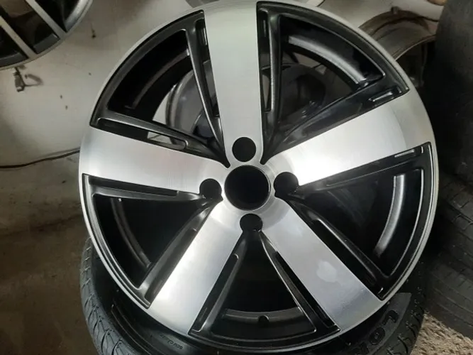 Roda aro 17 amarok preta com diamantado fosca Volkswagen Gol 4x100