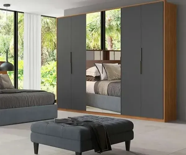 Guarda Roupas Atrice com Espelho Porta de Correr - Promoção - Fazemos Entrega