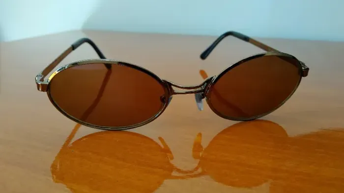 Óculos Luxo Sol Winchester Modelo 586 Importado Italiano Raro Original Dourado Exclusivo