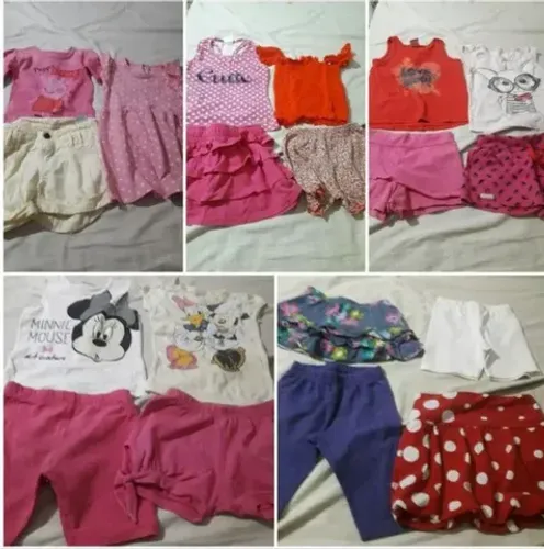 Lote de roupas menina