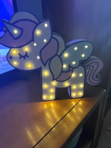 luminária unicórnio decoração