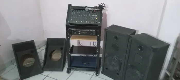 Equipamento de som ideal para igreja (não envio, só retirada)