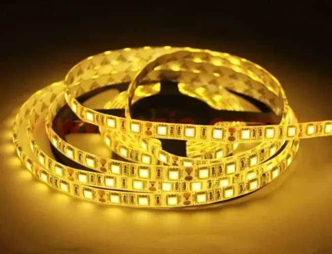 Fita Led 5050 Ip66 - Amarelo -  1 Metro Com Silicone  Arduino Automação COD-CP425 