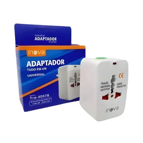 (NOVO) Adaptador Universal de Tomada Inova TRA-30078
