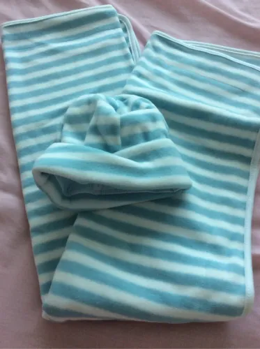  manta e touca de bebê  novo