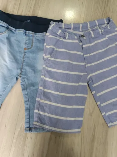 2 Bermudas - Hering tamanho 8 - Figurinha Boys tamanho 10
