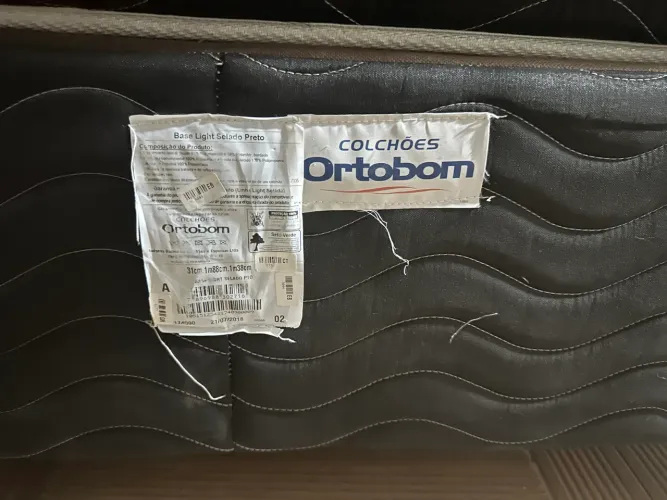 Vendo cama box ortobom 