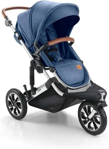 Carrinho de Bebê Litet Jet 3 Rodas Azul - Novo
