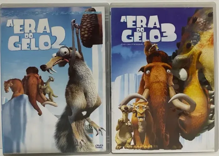 DVD - DIVERSÃO DOBRO: A ERA DO GELO 2 E 3