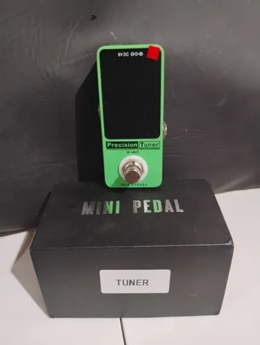 Pedal Afinador Tuner M-vave Cuvave guitarra e baixo.