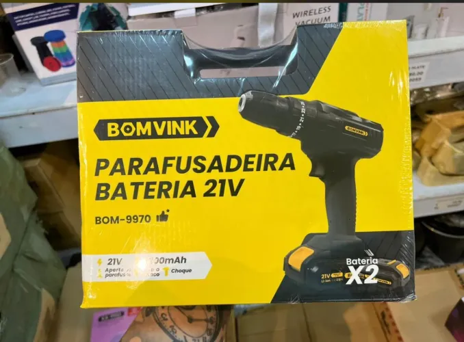 Parafusadeira de Impacto 21V 1200mAh - BOM-9970 -Unidade