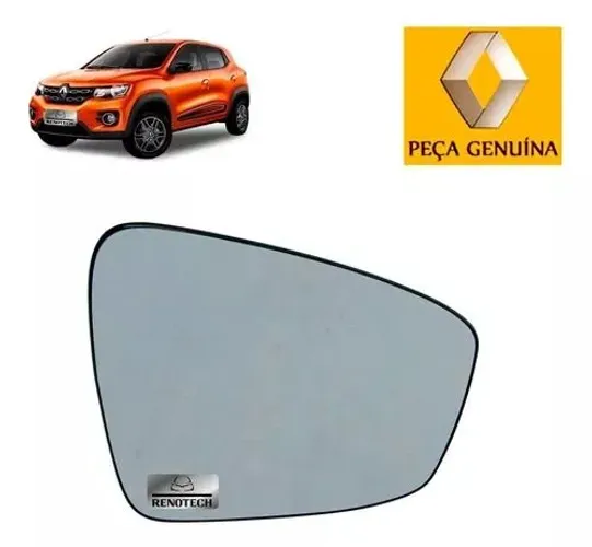 Lente do retrovisor direito Kwid 1.0 12v - 2016 em diante. 